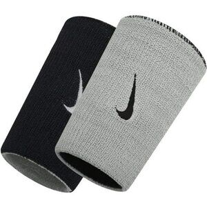 Doublewide Sports Wristbands Sweat Absorbing Dri Fit Moisture Wicking 2 Pack